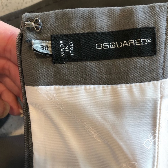 DSQUARED2 Gray Strapless Bustier Dress SZ 38 2 0 - Picture 8 of 8